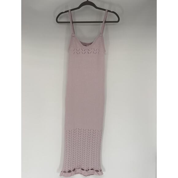 NWT Peixoto Nora Knit Midi Dress Sz XS Blush Petal Adjustable Straps Beachy Boho - Picture 3 of 12